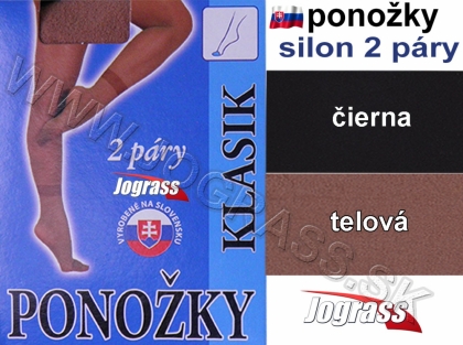  ponožky silonkové 2 páry